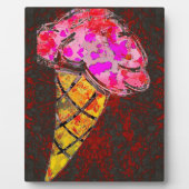 Eiscreme Cone Plaque Fotoplatte (Vorderseite)