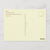 Eiscreme Cone Soziale Flyer Einladung Gelb Postkarte (Rückseite)