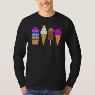 Eiscreme Cone Summer Boys Girls Grafik T-Shirt