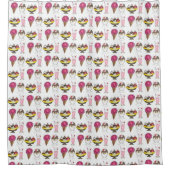 Eiscreme Cone Sundae Shake Banana Split Duschvorhang (Vorderseite)