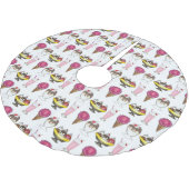 Eiscreme Cone Sundae Shake Banana Split Polyester Weihnachtsbaumdecke (Schrägansicht)