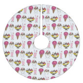 Eiscreme Cone Sundae Shake Banana Split Polyester Weihnachtsbaumdecke (Vorderseite)