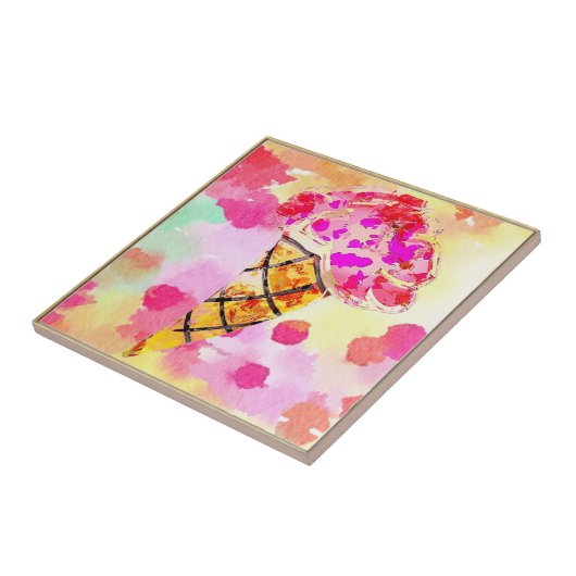 Eiscreme Cone Tile Fliese (Seite)