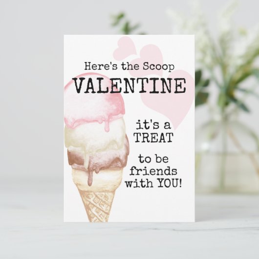 Eiscreme Cone Valentine (Stehend Vorderseite)