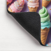 Eiscreme-Cones Abstrakt Mousepad (Ecke)