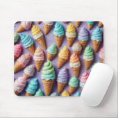 Eiscreme-Cones Abstrakt Mousepad (Mit Mouse)