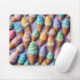 Eiscreme-Cones Abstrakt Mousepad