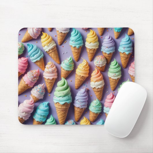 Eiscreme-Cones Abstrakt Mousepad (Mit Mouse)