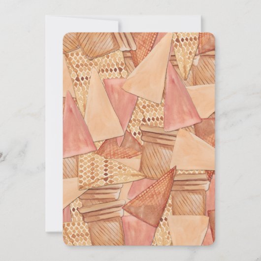 Eiscreme Cones Birthday Einladung (Vorderseite)