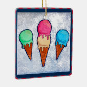 Eiscreme Cones Keramik Ornament (Rechts)