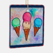 Eiscreme Cones Keramik Ornament (Rechts)