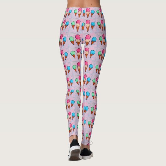 Eiscreme Cones Leggings (Rückseite)