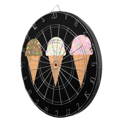 Eiscreme Cones Metallkäfig Dartboard Dartscheibe (Vorderseite rechts)
