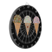 Eiscreme Cones Metallkäfig Dartboard Dartscheibe (Vorderseite Links)