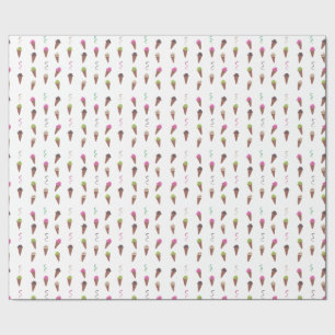 Eiscreme-Cones & Ribbons Geburtstagspapier Geschenkpapier