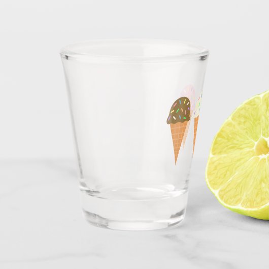 Eiscreme Cones Shootglas Schnapsglas (Links)