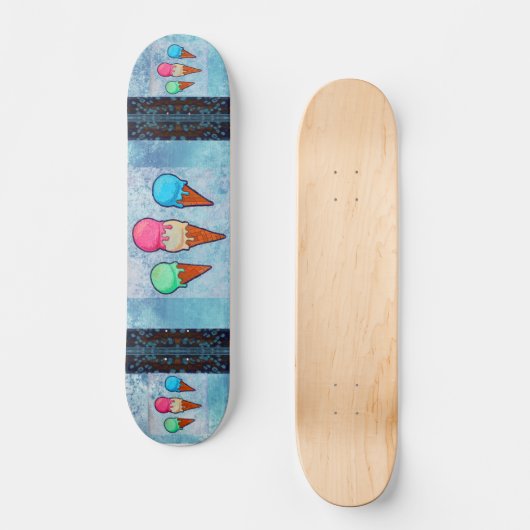 Eiscreme Cones Skateboard (Vorderseite)