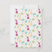 Eiscreme Cones Stars Sommer Geburtstagsparty Einladung (Rückseite)