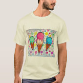 Eiscreme Cones T - Shirt (Vorderseite)
