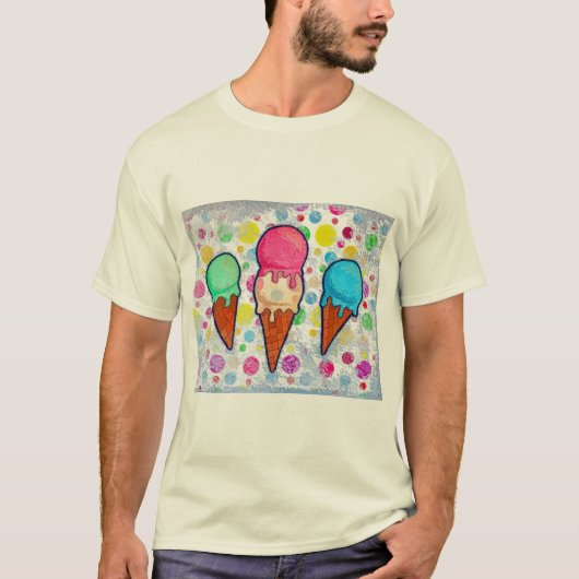 Eiscreme Cones T - Shirt (Vorderseite)