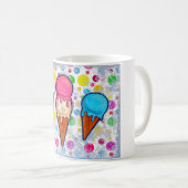 Eiscreme-Cones-Tasse Kaffeetasse (VorderseiteRechts)