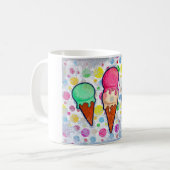 Eiscreme-Cones-Tasse Kaffeetasse (Vorderseite Links)