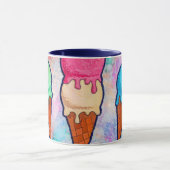 Eiscreme-Cones-Tasse Tasse (Zentrum)