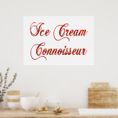 Eiscreme Connoisseur Poster (Küche)