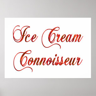 Eiscreme Connoisseur Poster