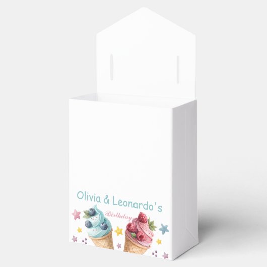 Eiscreme-Coole Geburtstagspartei Geschenkschachtel (Geöffnet)