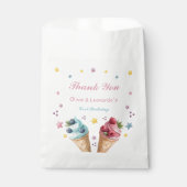 Eiscreme-Coole Geburtstagspartei Geschenktütchen (Vorderseite)