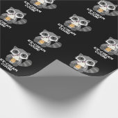 Eiscreme Coon Funny Animal Racoon Pun Dark BG Geschenkpapier (Ecke)