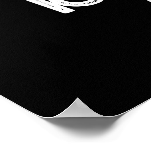 Eiscreme Coon Funny Animal Racoon Pun Dark BG Poster (Ecke)