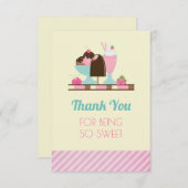 Eiscreme - Danke, dass ihr so süß seid Dankeskarte (Vorne/Hinten)