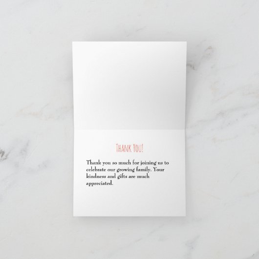 Eiscreme Dankeschön Karten. Karte beachten (Innenseite)