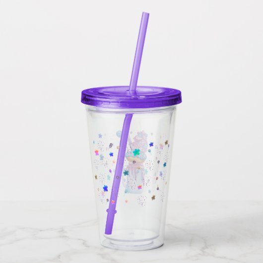 Eiscreme Delight Acrylic Tumbler Acryltrinkbecher (Rückseite)