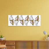 Eiscreme-Design mit Eiscreme oder Cornet Leinwanddruck (Insitu (Wohnzimmer))