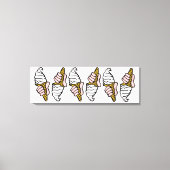 Eiscreme-Design mit Eiscreme oder Cornet Leinwanddruck (Vorderseite)