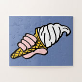 Eiscreme-Design mit Eiscreme oder Cornet Puzzle (Horizontal)