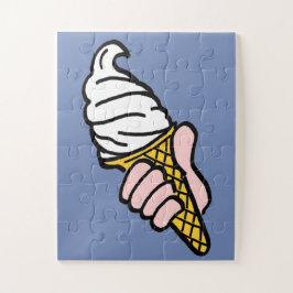 Eiscreme-Design mit Eiscreme oder Cornet Puzzle