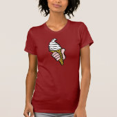 Eiscreme-Design mit Eiscreme oder Cornet T-Shirt (Vorderseite)