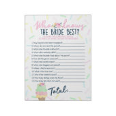 Eiscreme, die das Bride Best Game Pack kennt Notizblock (Rotiert)