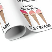 Eiscreme, die ich nur nach Eis suche Geschenkpapier (Rolleneckpunkt)