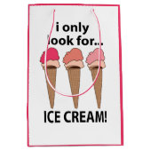 Eiscreme, die ich nur nach Eis suche Mittlere Geschenktüte (Vorderseite)