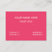 Eiscreme, die ich nur nach Eis suche Visitenkarte (Rückseite)