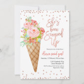 Eiscreme, die sie mit Brautparty-Einladung geschos Einladung (Vorderseite)