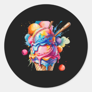 Eiscreme-Drip für Jungen und Mädchen Softll verkau Runder Aufkleber