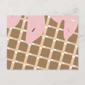 Eiscreme-Dripping Geneal Reveal DIY Scratch Cards Ankündigungspostkarte (Rückseite)