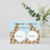 Eiscreme-Dripping Geneal Reveal DIY Scratch Cards Ankündigungspostkarte (Stehend Vorderseite)