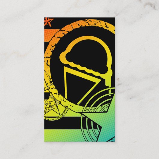 Eiscreme dripz Lochkarte Treuekarte (Vorderseite)